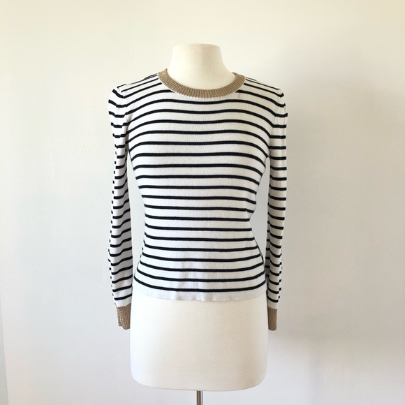Marled Reunited Clothing Sweaters - Marled Reunited Clothing Striped Sweater Size S